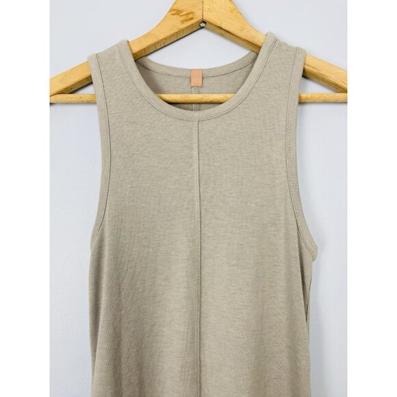 Lunya Restore Fitted Dress, LIght Gray, Womens XS, Midi Tank Dress, Lounge Dress - Picture 5 of 10